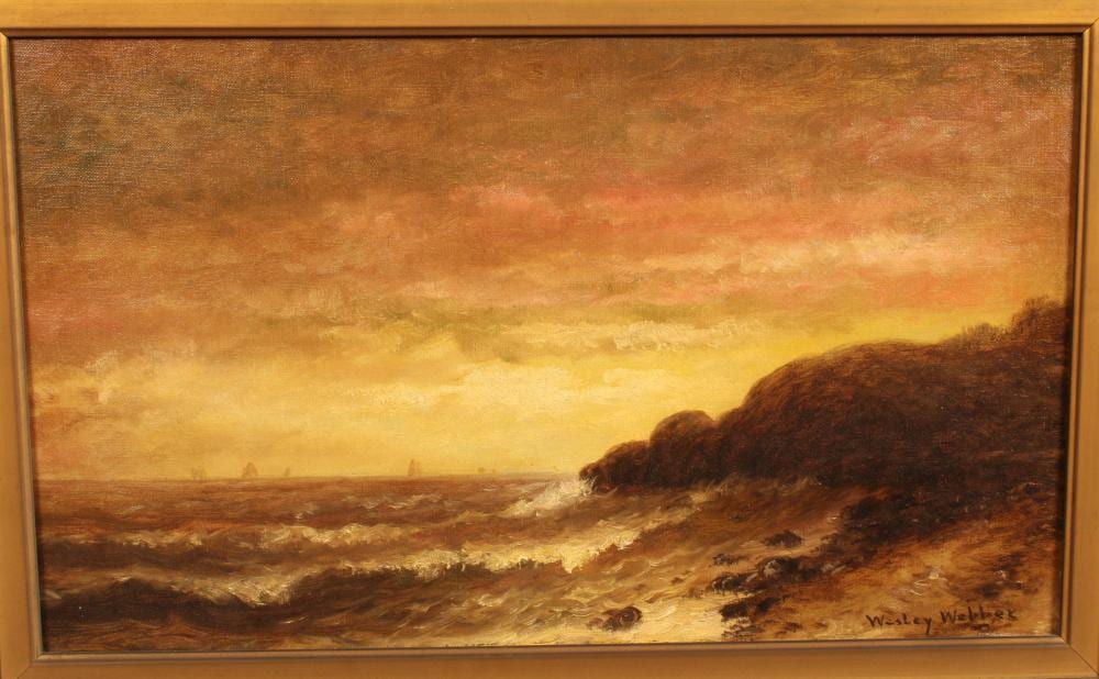 Wesley Webber comparable auction result: wesley webber coastal america late 19th c