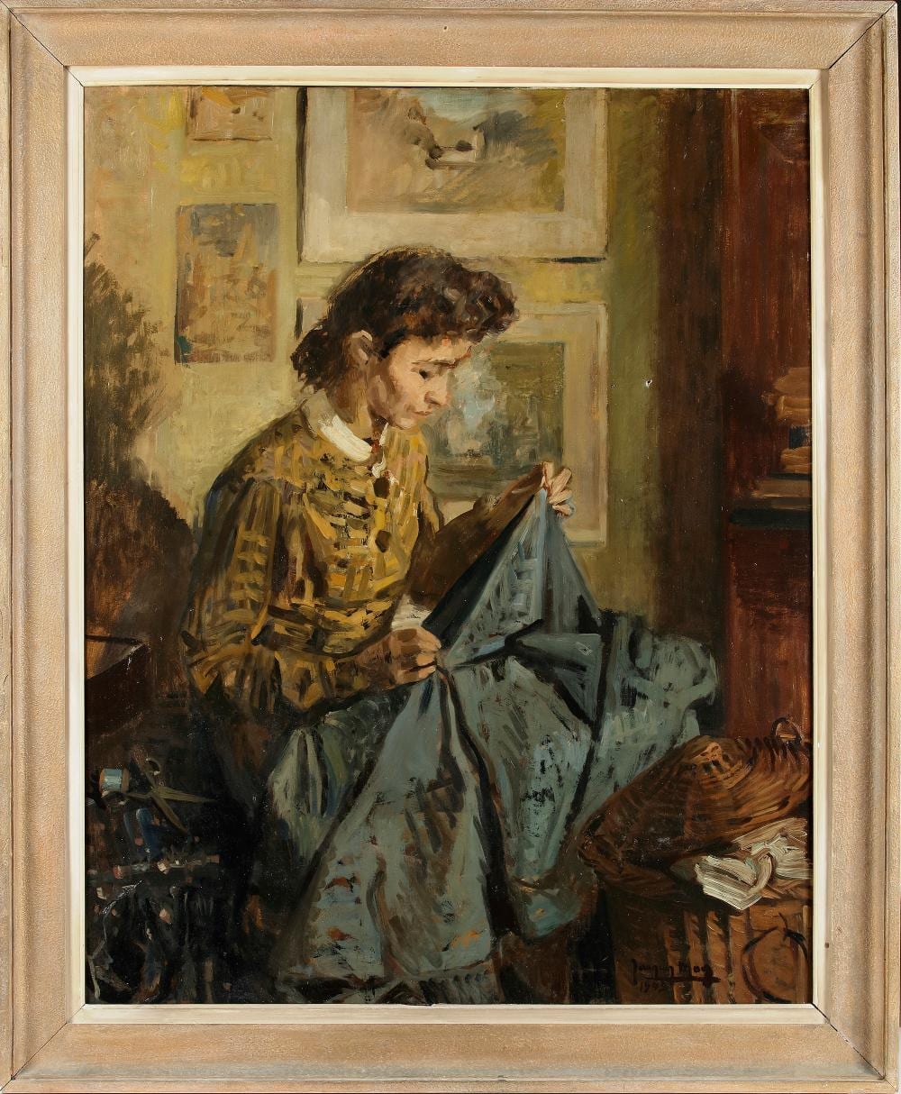 Jacques Maes comparable auction result: jacques maes la coupeuse