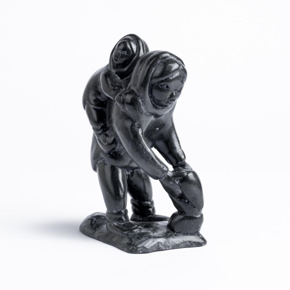 Daniel Inukpuk comparable auction result: daniel inukpuk mother and child stone sculpture