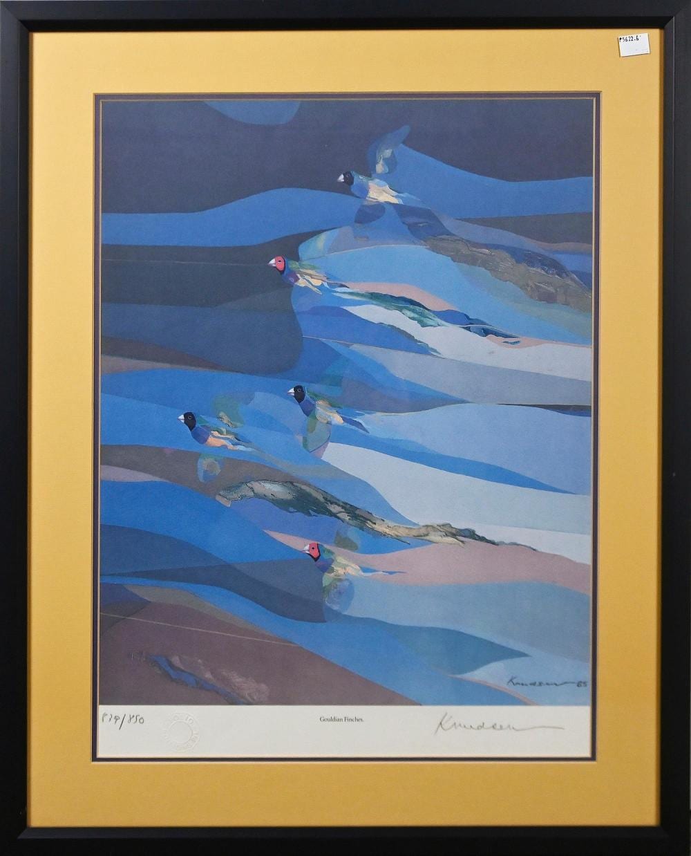 Lars Knudsen comparable auction result: lars knudsen gouldian finches 1985