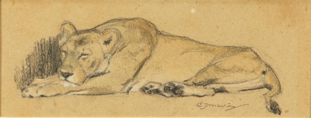 cornelis jan mension 1882 1950 liggende leeuwin · Veilinghuis Onder de Boompjes · 2024-12-09 Cornelis Jan Mension comparable auction result: cornelis jan mension 1882 1950 liggende leeuwin