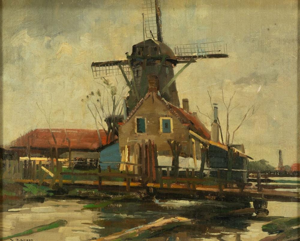 hendrik pieter groen 1886 1964 molen · Veilinghuis Onder de Boompjes · 2024-12-09 Hendrik Pieter Groen comparable auction result: hendrik pieter groen 1886 1964 molen