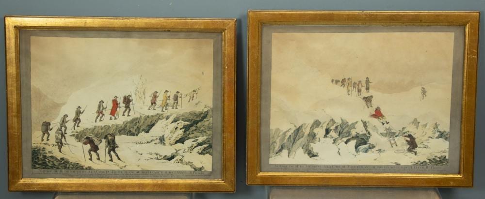 Christian von Mechel comparable auction result: christian von mechel 1737 1817 voyage de mr de saussure la cime du mont blanc au mois d ao t 1787