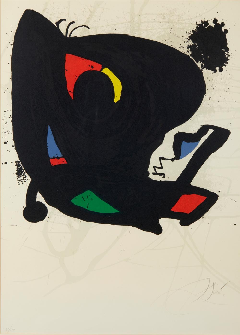 MIRO' JOAN (1893 - 1983) - L'OEUVRE GRAPHIQUE. MUSEE D'ART MODERNE, PARIS sold by Capitolium Art, lot 43 — auction record photograph