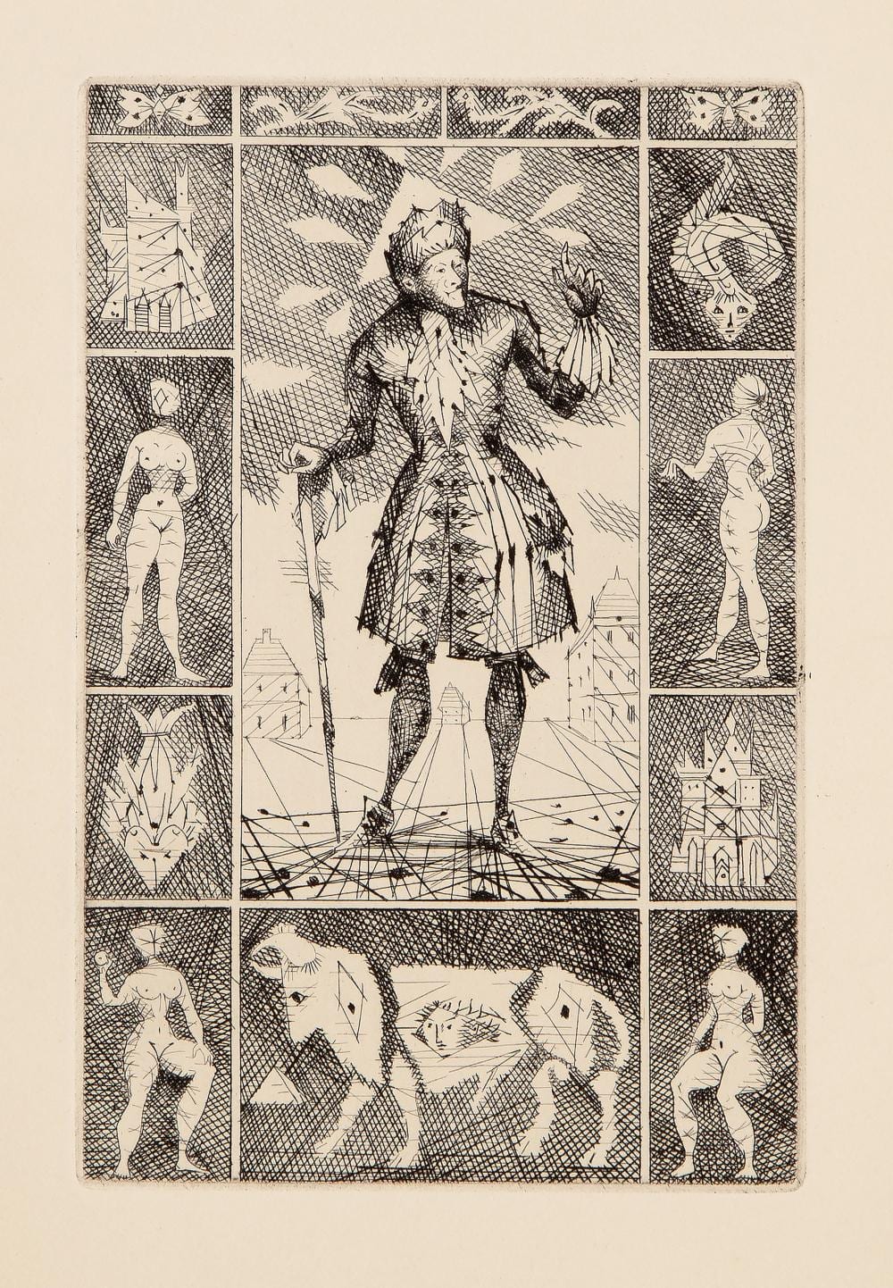 Lucien Coutaud comparable auction result: lucien coutaud le taureau blanc plate frontispiece etching on bfk rives