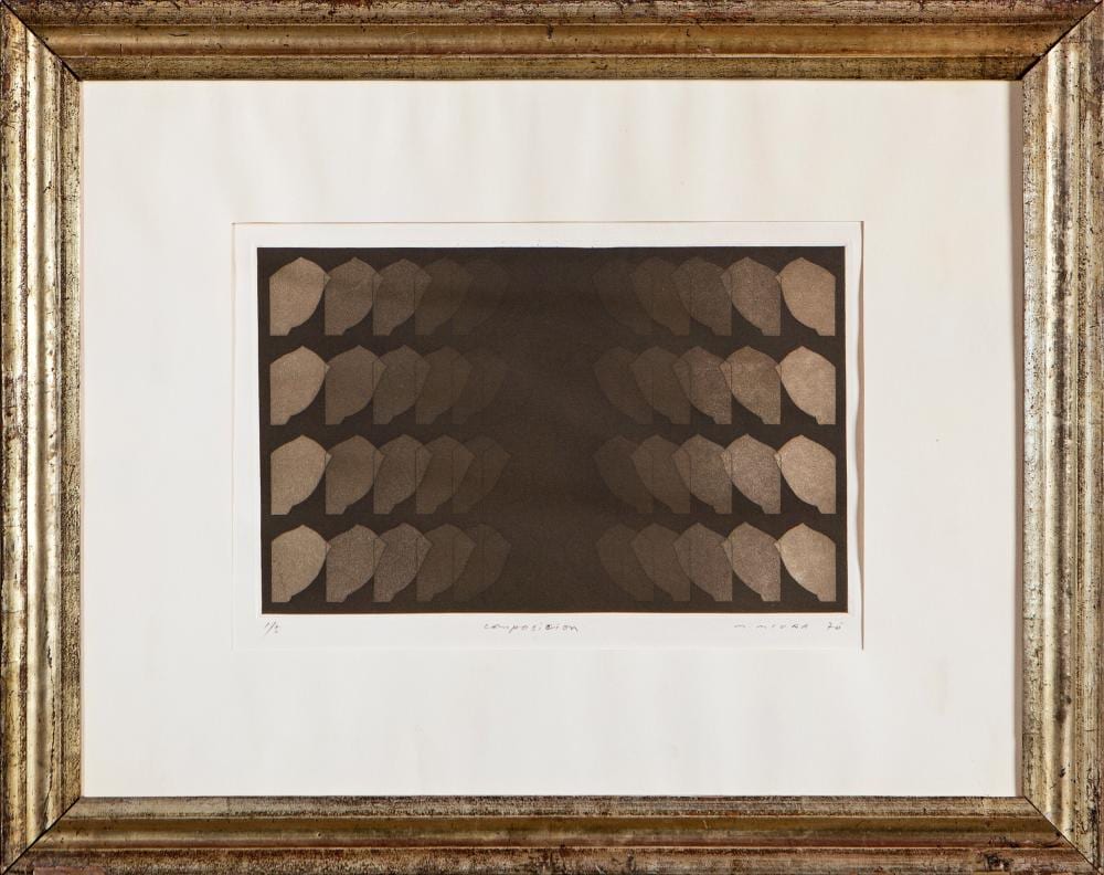 Mitsuo Miura comparable auction result: mitsuo miura iwate japan 1946 composition
