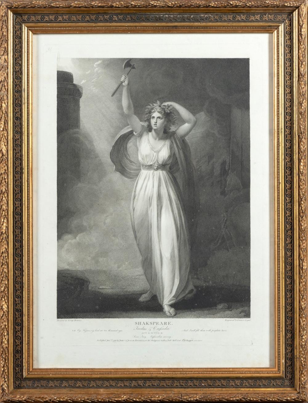 Francis Legat comparable auction result: francis legat scotland 1755 1809 after george romney england 1734 1802 shakespeare