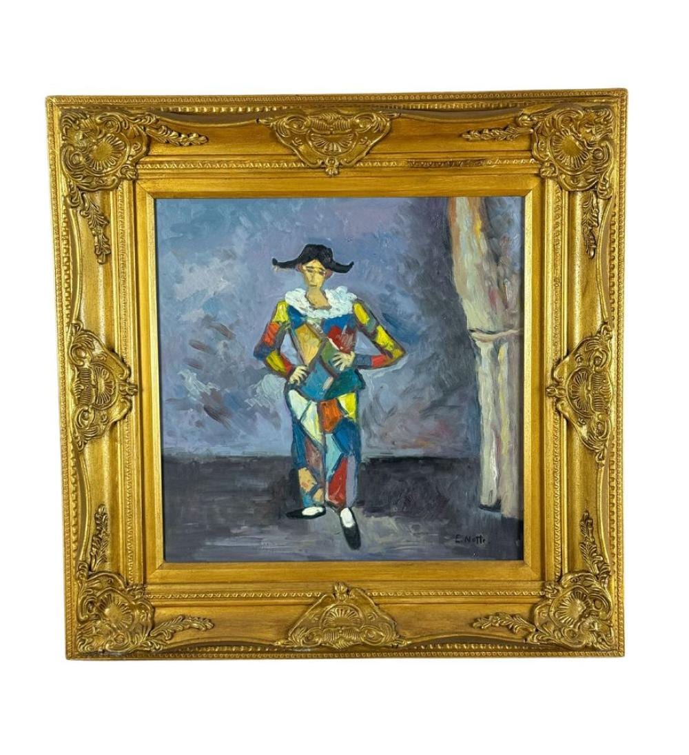 Emilio Notte comparable auction result: harlequin