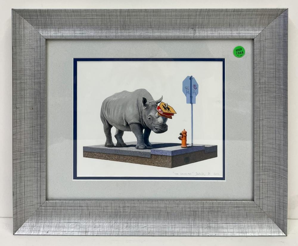josh keyes b 1969 oregon the collector signed lithograph framed 14 5x17 5 · District Auction · 2024-12-12 Josh Keyes comparable auction result: josh keyes b 1969 oregon the collector signed lithograph framed 14 5x17 5