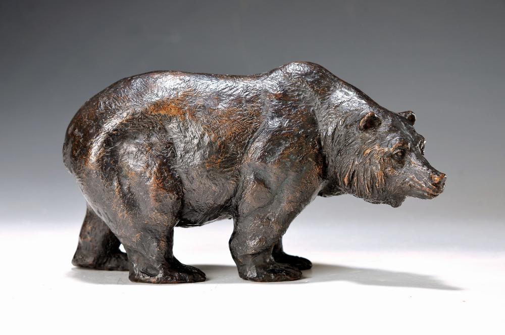 Josef Lipensky comparable auction result: josef lipensky born 1932 bronze sculpture of a bear