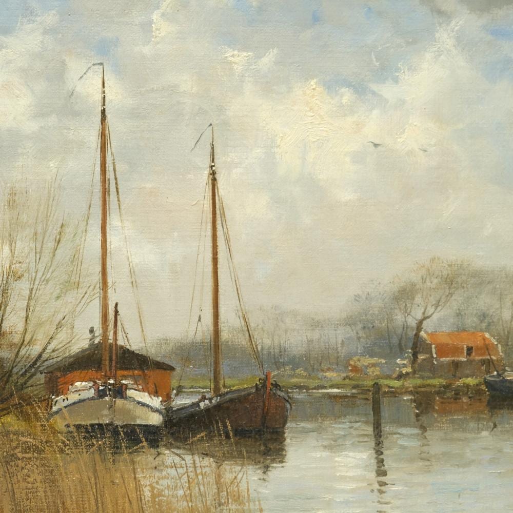 Frits J. Goosen comparable auction result: frits johan goosen 1943 oil painting