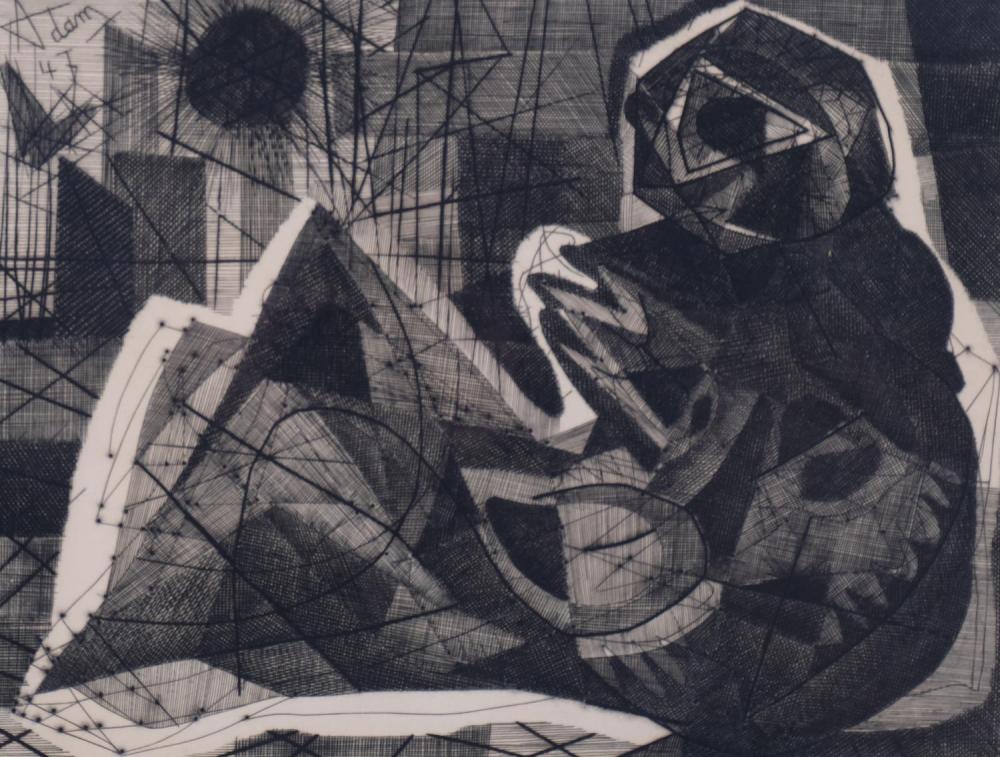 Henri-Georges Adam comparable auction result: henri georges adam 1904 1967 la danae limited edition etching no 49 of 110 circa 1960 sig