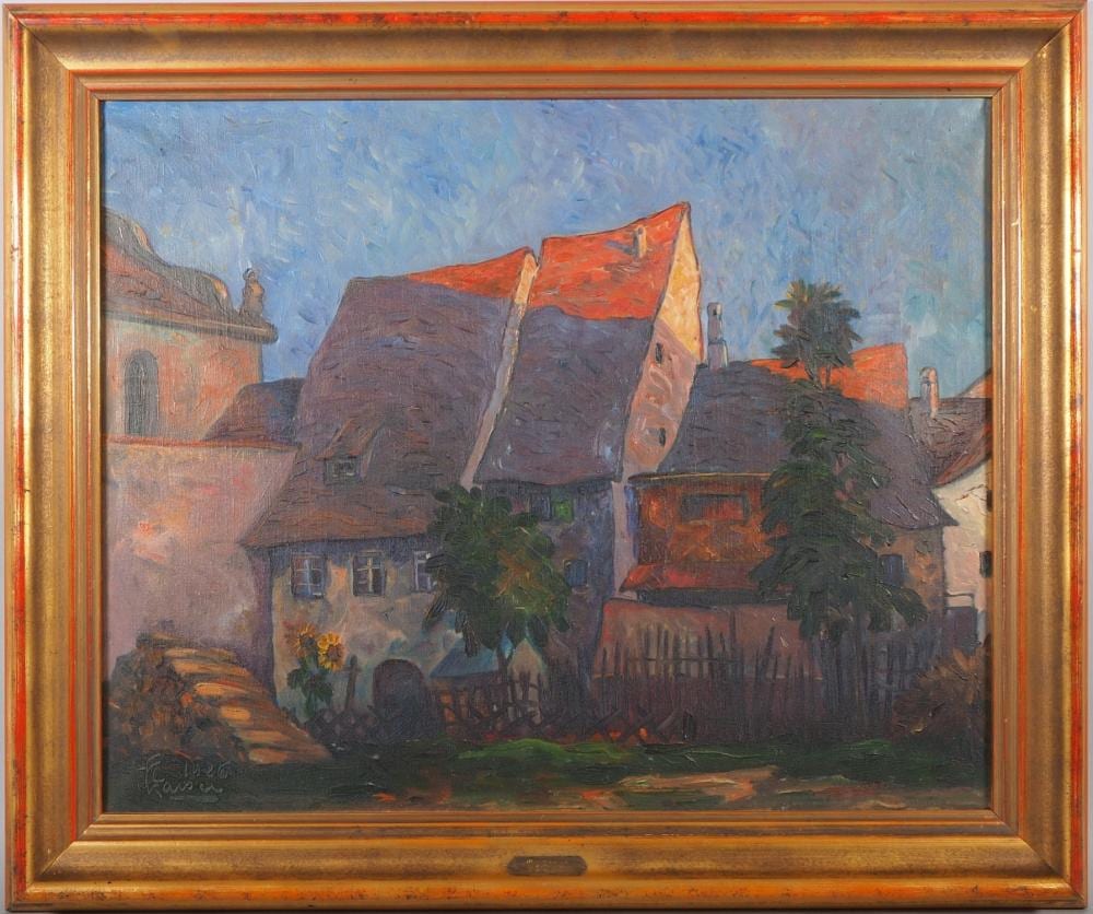 Fritz Kaiser comparable auction result: fritz kaiser 1891 1974 old houses in villingen 1926