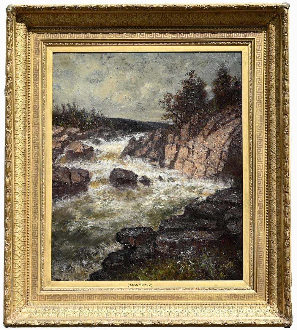 Max Weyl comparable auction result: max weyl american 1837 1914 potomac river