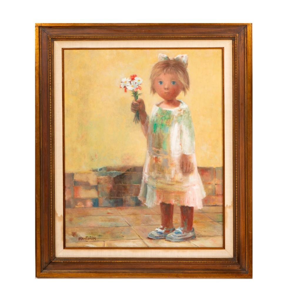 Jose Montanes comparable auction result: jose montanes 1918 1989 bouquet for the teacher