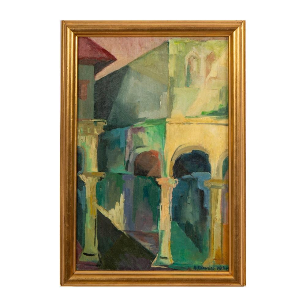 Alexander Nepote comparable auction result: alexander nepote californian 1913 1986 modern landscape