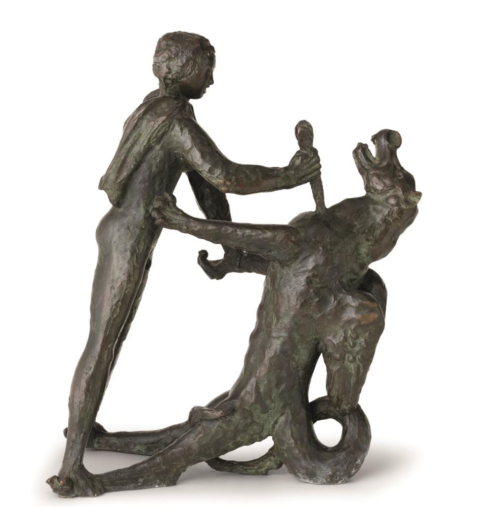 arturo martini 1889 treviso 1947 milano san giorgio and the dragon · Cambi Casa d'Aste · 2024-12-18 Arturo Martini comparable auction result: arturo martini 1889 treviso 1947 milano san giorgio and the dragon