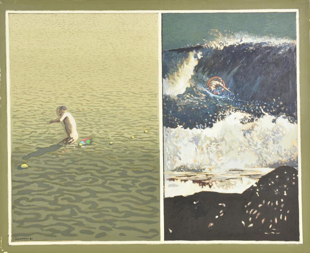 Giuseppe Giannini comparable auction result: giuseppe giannini 1937 il lago e il mare 1971 o