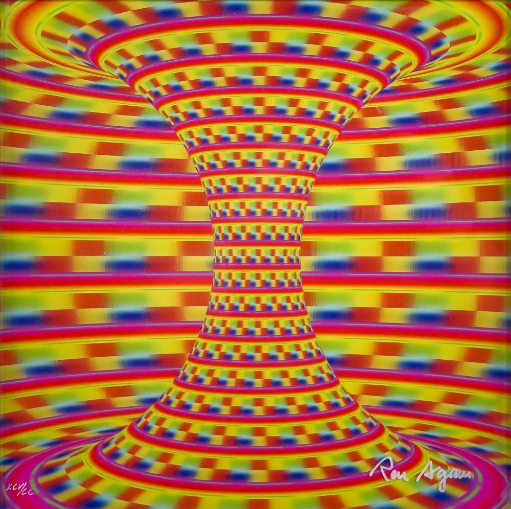 Ron Agam comparable auction result: ron agam hommage to einstein hologram lenticular multiple