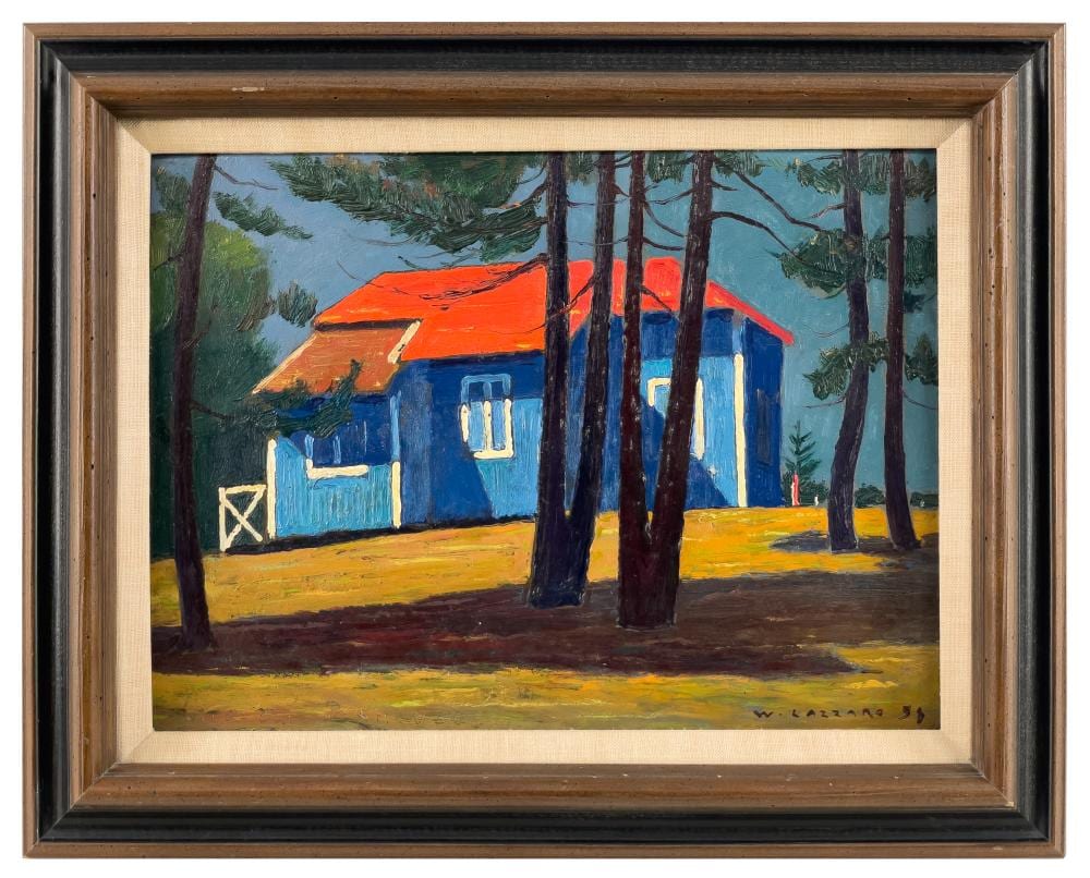 walter lazzaro baracca nella sila oil on masonite · Bradford's · 2025-01-19 Walter Lazzaro comparable auction result: walter lazzaro baracca nella sila oil on masonite