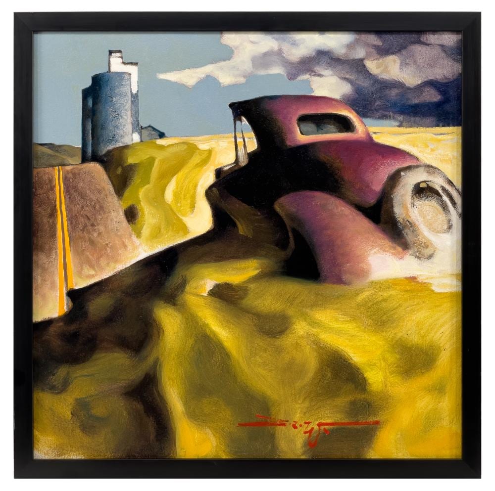 Z.Z. Wei comparable auction result: z z wei beautiful clouds oil on canvas