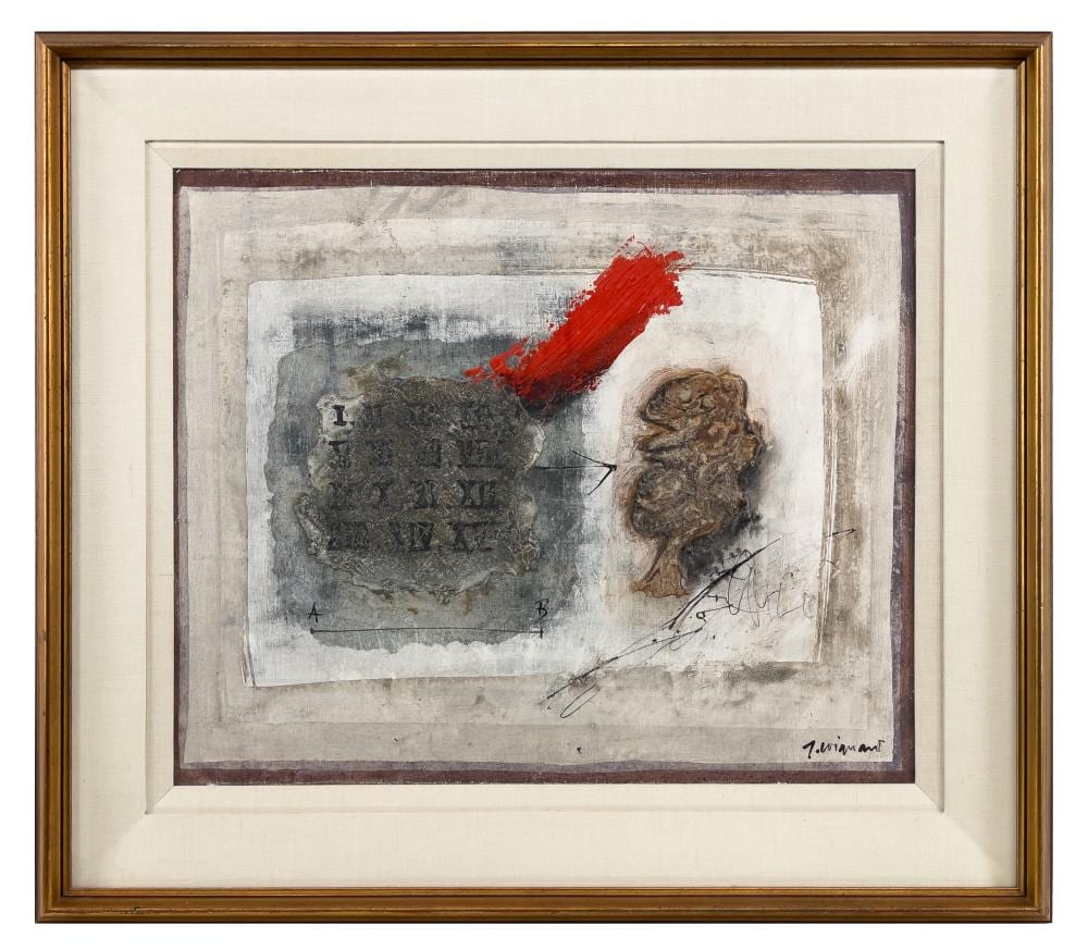 JAMES COIGNARD UNTITLED (COMPOSITION) OIL ON CANVAS sold by Bradford's, lot 3117 — auction record photograph