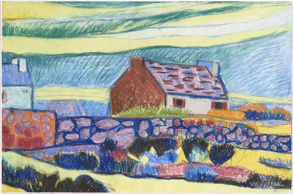 Andre Alexeyevich Jawlensky comparable auction result: andreas jawlensky neznakomov 1902 1984 landscape with a house 1927