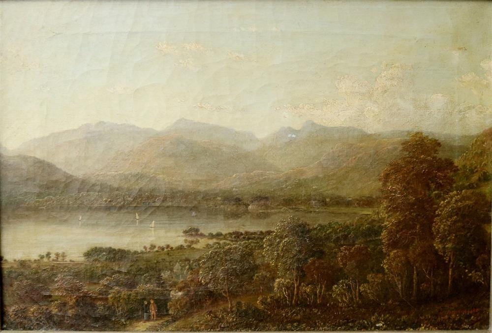 william taylor longmire english 1841 1914 windmere from above holbeck 1880 oil on canvas signed and dated lower right hand corne · Sloans & Kenyon · 2024-12-19 William Taylor Longmire comparable auction result: william taylor longmire english 1841 1914 windmere from above holbeck 1880 oil on canvas signed and dated lower right hand corne