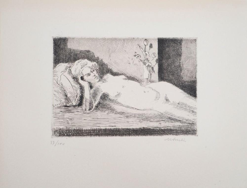 Maurice Asselin comparable auction result: maurice asselin reclining nude 1946