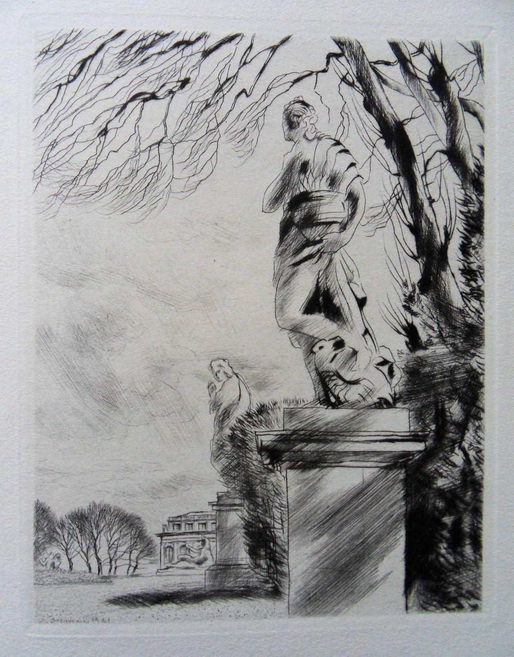 André Jacquemin comparable auction result: andr jacquemin the sculpture garden 1943