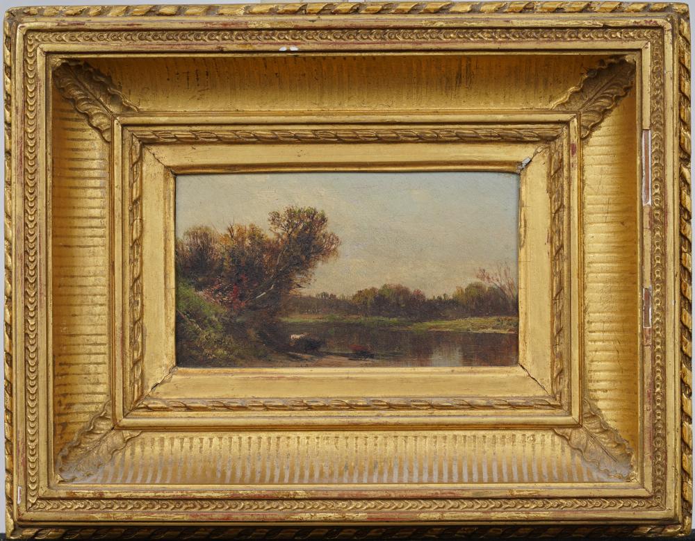 Aaron Draper Shattuck comparable auction result: aaron draper shattuck 1832 1928 antique american hudson river school luminous landscape painting