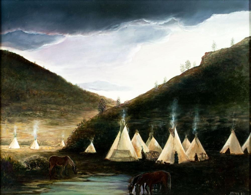 Alice Rey Colaço comparable auction result: alice us 20c oil painting