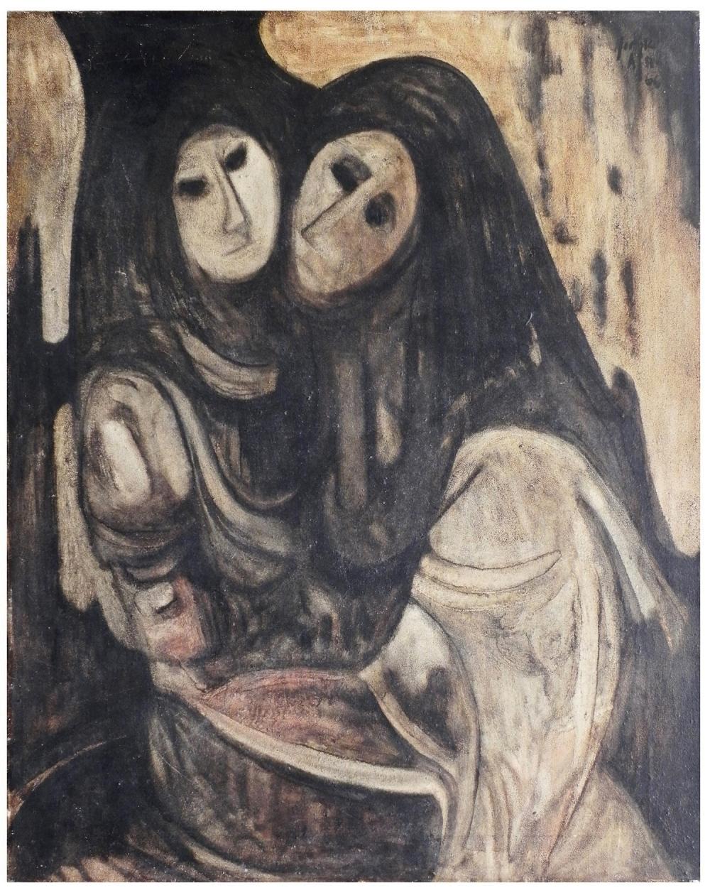 Moshe Agmon comparable auction result: moshe agmon van der veen dutch israeli b 1934