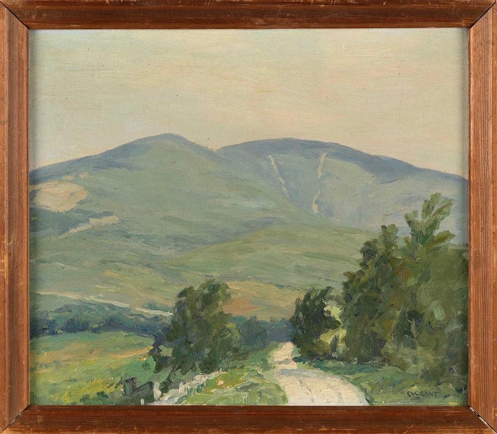 Cecil Vezin Grant comparable auction result: cecil vezin grant vermont new jersey 1880 1953 equinox mountain manchester vermont oil on canvas board 12 x 14 framed 14 5 x 16 5