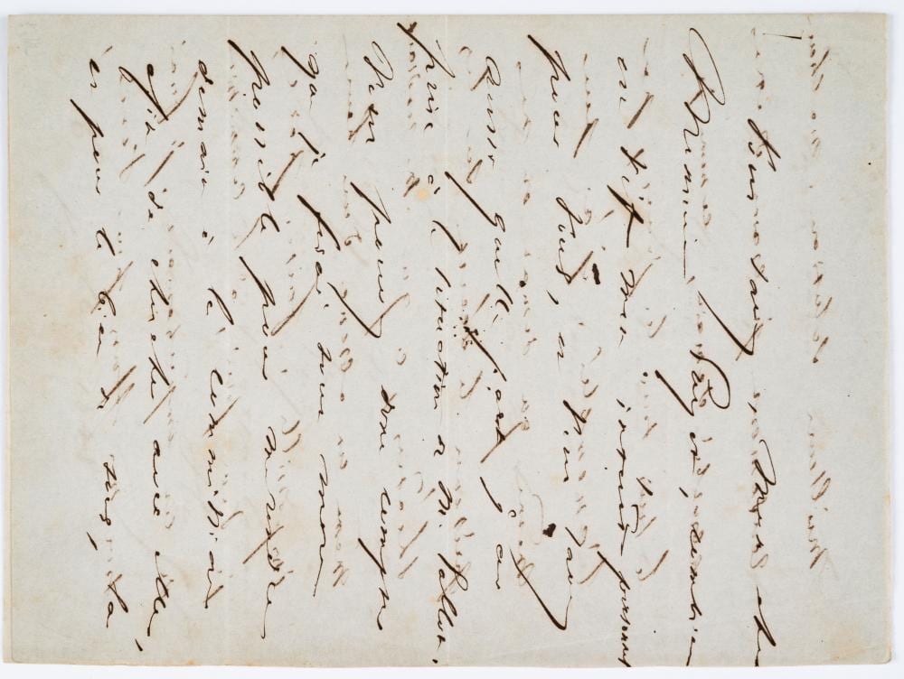 Carta manuscrita Victor Hugo, 1848 comparable sale