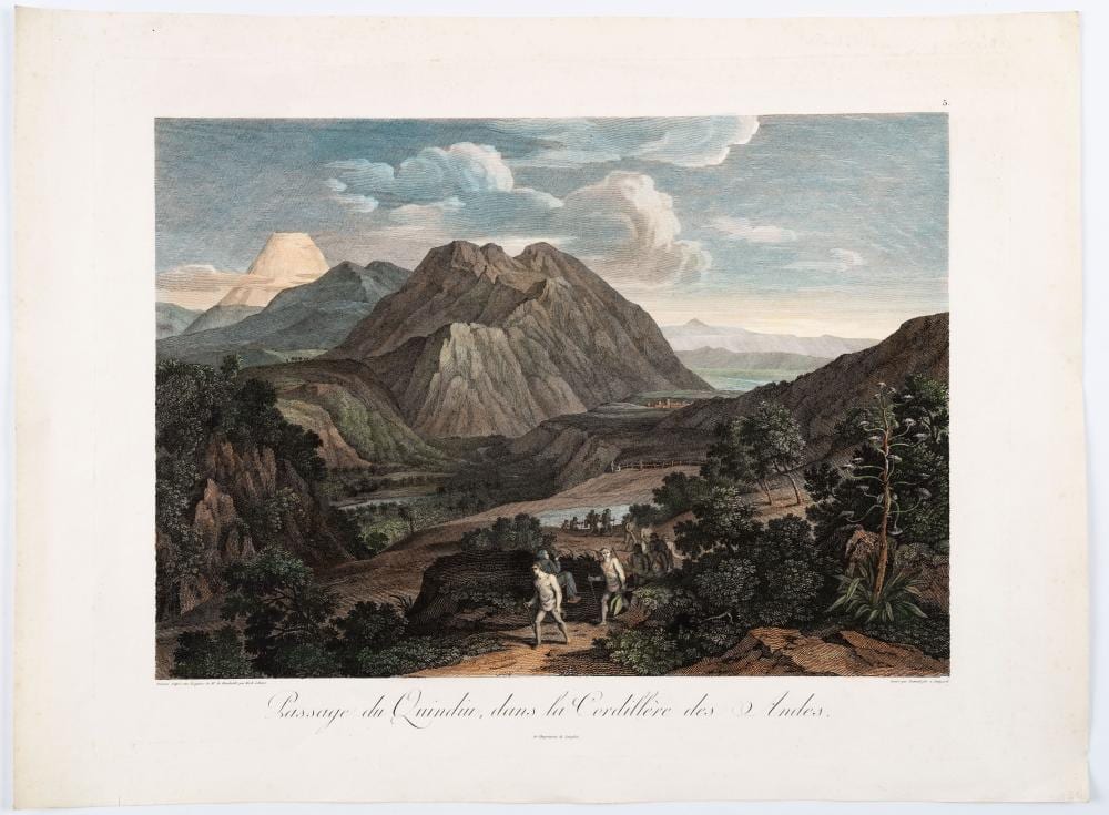 Paso del Quindio, Humboldt, 1810. comparable sale