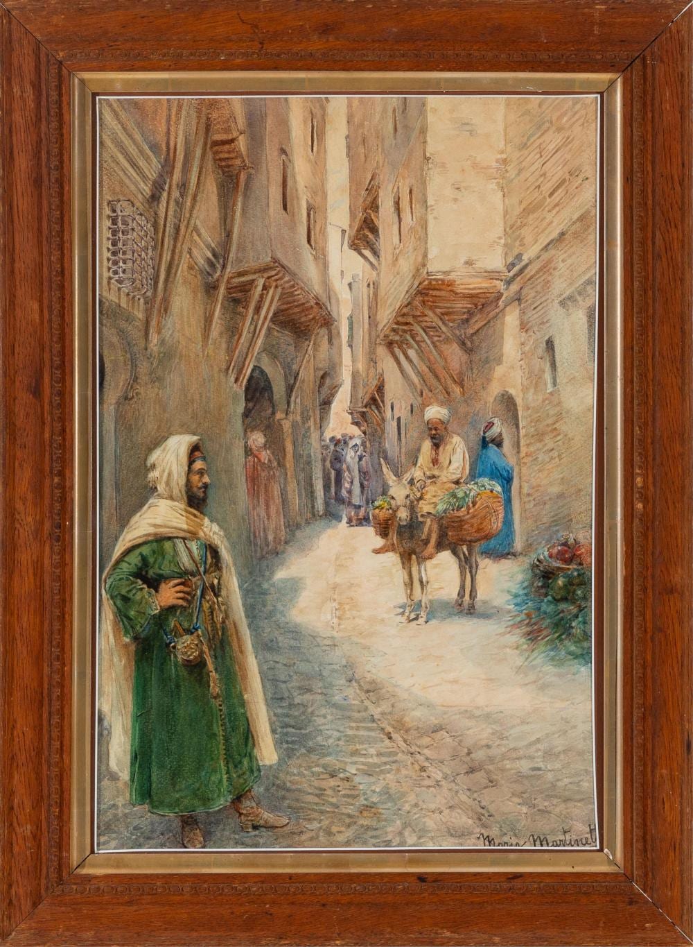 Maria Martinetti comparable auction result: maria martinetti 1864 1921 north africa street scene watercolour 50x34 cm 63x46 cm
