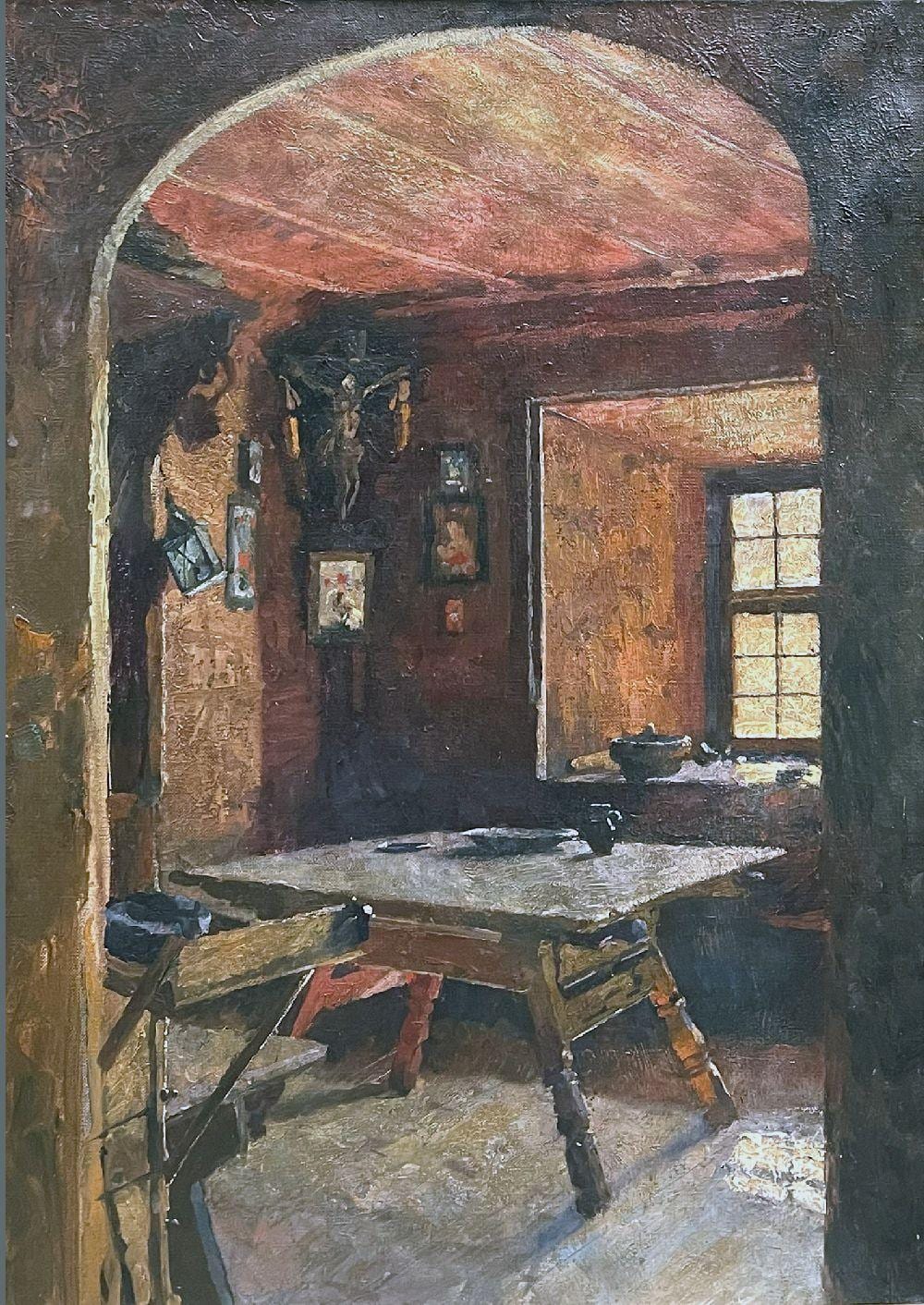 Rudolf Dammeier comparable auction result: rudolf dammeier 1851 1936 interieur einer bauernstube mit herrgottswinkel signiert und datiert 1