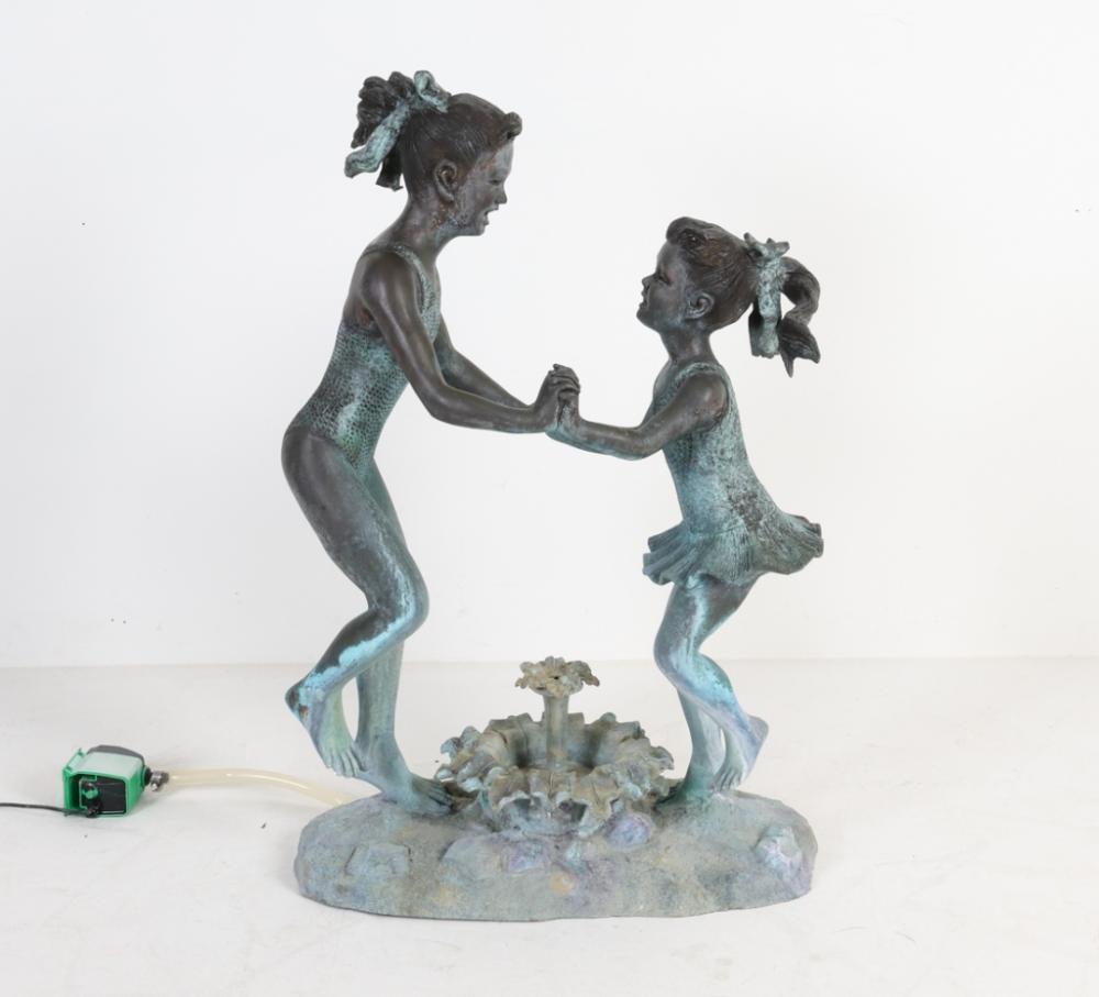 BRONZE FOUNTAIN, CHILDREN PLAYING sold by Westport Auction, lot 18 — auction record photograph