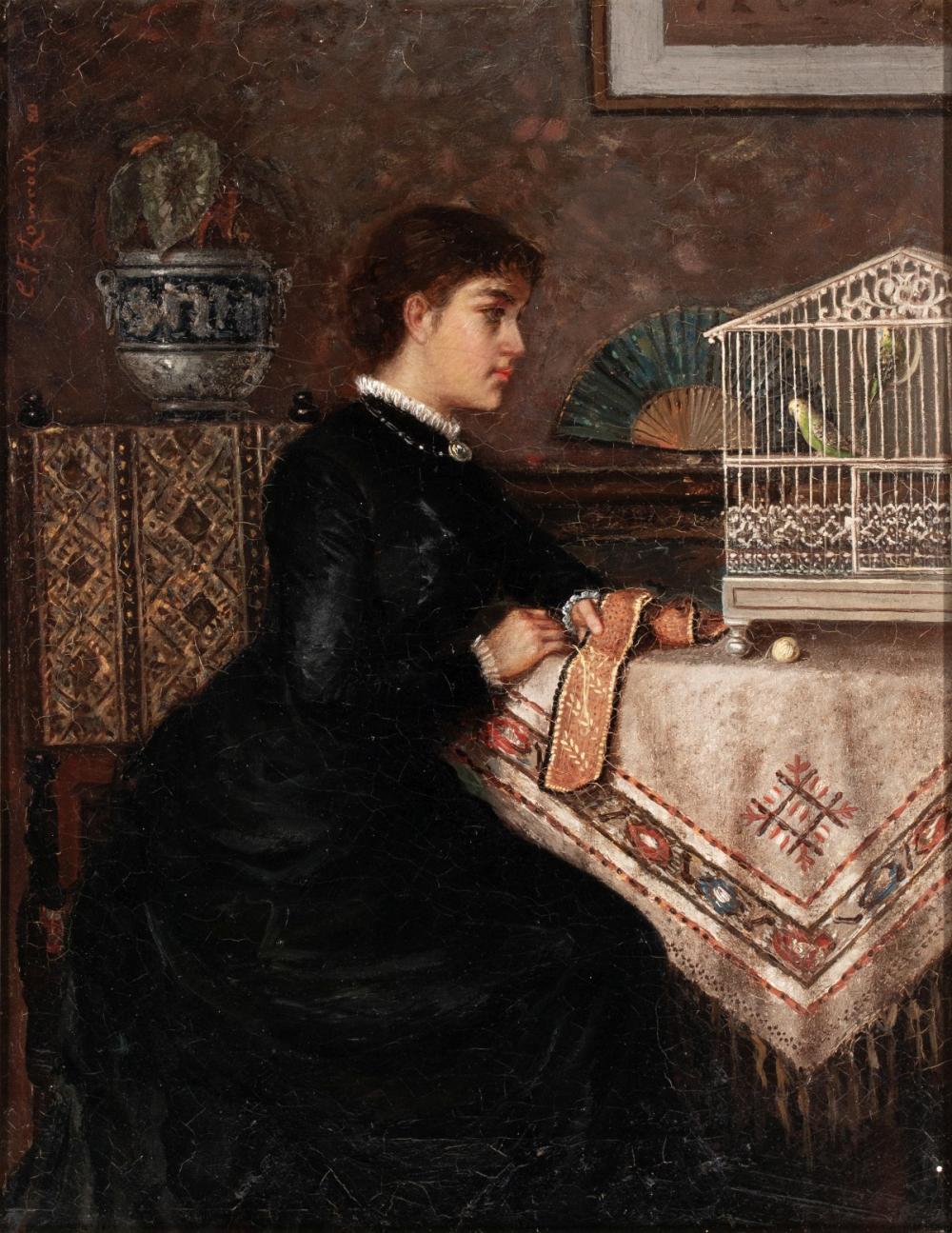 Charles Frederick Lowcock comparable auction result: charles frederick lowcock 1844 1925 oil on canvas