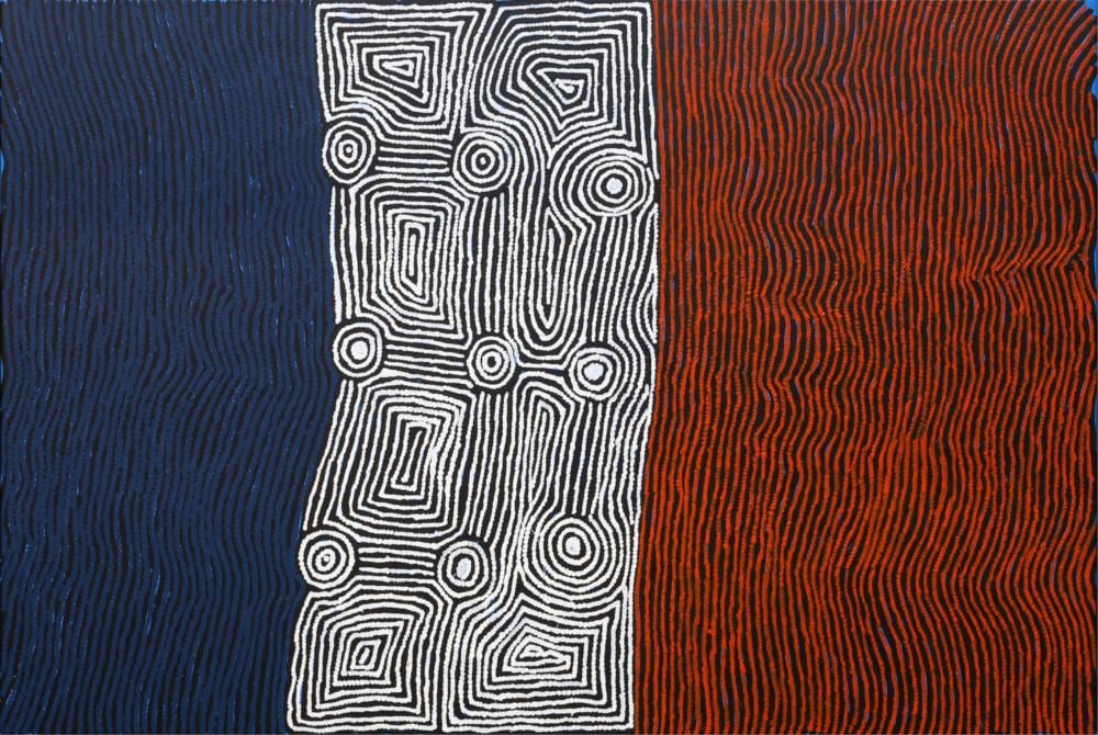 Yalti Napangati comparable auction result: yalti napangati my country acrylic on linen 101cm x 149cm