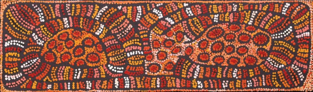 Esther Bruno Nangala comparable auction result: esther bruno nangala marrapinti acrylic on linen 30cm x 100cm