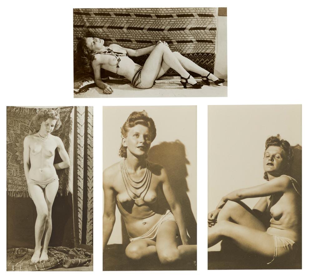 Eugene Von Bruenchenhein comparable auction result: eugene von bruenchenhein 1910 1983 untitled four portraits of marie e
