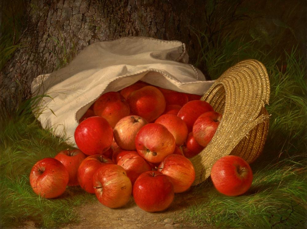 Robert Spear Dunning comparable auction result: robert spear dunning 1829 1905 apples oil on canvas19 x 25 in 50