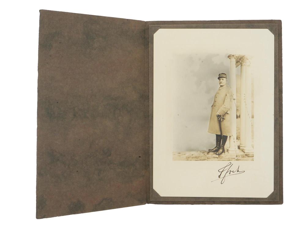 Frank Moore comparable auction result: 1921 photo portrait ferdinand foch by frank moore