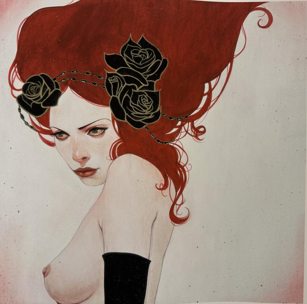 sylvia ji rose le giclee · Neely Auction · 2025-01-19 Sylvia Ji comparable auction result: sylvia ji rose le giclee