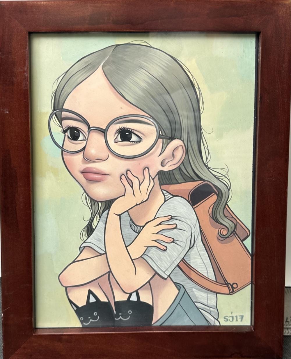 Sarah Joncas comparable auction result: sarah joncas original schoolgirl