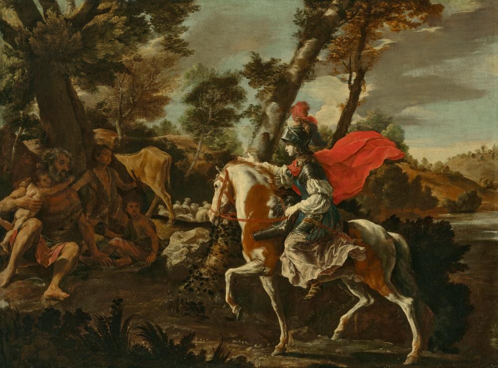 francesco cozza stilo di calabria 1605 1682 rome erminia seeking refuge · Christie's · 2025-02-05 Francesco Cozza comparable auction result: francesco cozza stilo di calabria 1605 1682 rome erminia seeking refuge