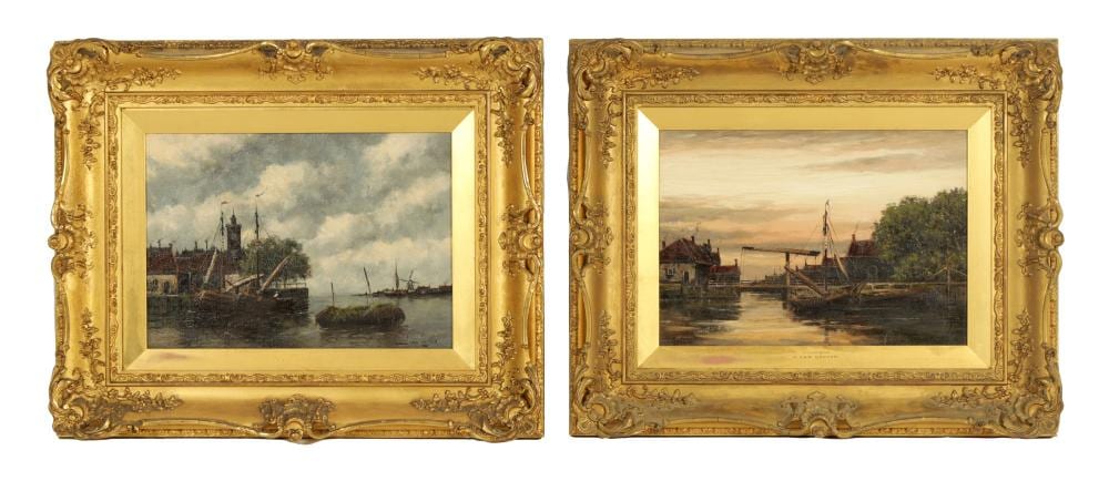 Jan van Couver comparable auction result: jan van couver 1839 1909 a pair of late 19th century oils on canvas
