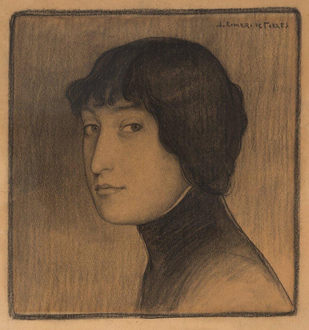 julio romero de torres c rdoba 1874 1930 the sin of claudina 1900 1905 pencil and charcoal on paper signed in the upper right corner · Setdart Auction House · 2025-01-29 Julio Romero de Torres comparable auction result: julio romero de torres c rdoba 1874 1930 the sin of claudina 1900 1905 pencil and charcoal on paper signed in the upper right corner